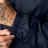 Veste à capuche en nylon doublée de polaire