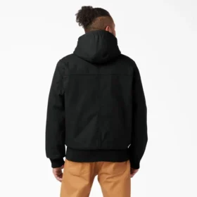 Veste à capuche en toile de coton rigide