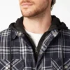 Veste-chemise à capuche en flanelle Veste-chemise à capuche en flanelle