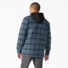 Veste-chemise à capuche en flanelle déperlante Veste-chemise à capuche en flanelle déperlante