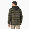 Veste-chemise à capuche en flanelle déperlante Veste-chemise à capuche en flanelle déperlante