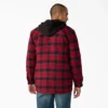Veste-chemise à capuche en flanelle déperlante Veste-chemise à capuche en flanelle déperlante