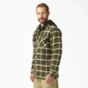 Veste-chemise à capuche en flanelle déperlante Veste-chemise à capuche en flanelle déperlante