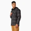 Veste-chemise à capuche en flanelle déperlante Veste-chemise à capuche en flanelle déperlante