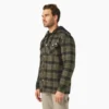 Veste-chemise à capuche en flanelle déperlante Veste-chemise à capuche en flanelle déperlante