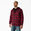 Veste-chemise à capuche en flanelle déperlante Veste-chemise à capuche en flanelle déperlante