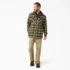 Veste-chemise à capuche en flanelle déperlante Veste-chemise à capuche en flanelle déperlante