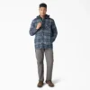 Veste-chemise à capuche en flanelle déperlante Veste-chemise à capuche en flanelle déperlante