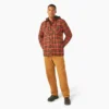 Veste-chemise à capuche en flanelle déperlante Veste-chemise à capuche en flanelle déperlante