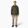 Veste-chemise à capuche en flanelle déperlante Veste-chemise à capuche en flanelle déperlante