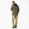 Veste-chemise à capuche en flanelle déperlante Veste-chemise à capuche en flanelle déperlante