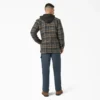Veste-chemise à capuche en flanelle déperlante Veste-chemise à capuche en flanelle déperlante