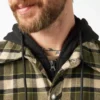 Veste-chemise à capuche en flanelle déperlante Veste-chemise à capuche en flanelle déperlante