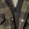 Veste-chemise à capuche en flanelle déperlante Veste-chemise à capuche en flanelle déperlante