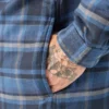 Veste-chemise à capuche en flanelle déperlante Veste-chemise à capuche en flanelle déperlante