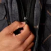 Veste-chemise à capuche en flanelle déperlante Veste-chemise à capuche en flanelle déperlante