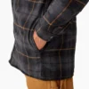 Veste-chemise à capuche en flanelle déperlante Veste-chemise à capuche en flanelle déperlante