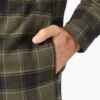 Veste-chemise à capuche en flanelle déperlante Veste-chemise à capuche en flanelle déperlante