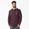 Veste-chemise à capuche en toile de coton