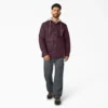 Veste-chemise à capuche en toile de coton