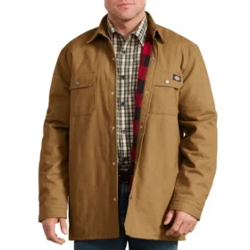 Veste chemise à carreaux doublée