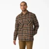 Veste-chemise en flanelle déperlante doublée de polaire Veste-chemise en flanelle déperlante doublée de polaire