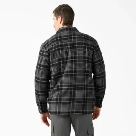 Veste-chemise en flanelle déperlante doublée de polaire