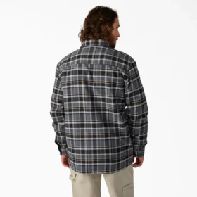 Veste-chemise en flanelle déperlante doublée de polaire
