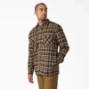 Veste-chemise en flanelle déperlante doublée de polaire Veste-chemise en flanelle déperlante doublée de polaire
