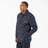 Veste-chemise en flanelle déperlante doublée de polaire Veste-chemise en flanelle déperlante doublée de polaire