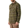 Veste-chemise en flanelle déperlante doublée de polaire Veste-chemise en flanelle déperlante doublée de polaire