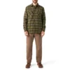 Veste-chemise en flanelle déperlante doublée de polaire Veste-chemise en flanelle déperlante doublée de polaire