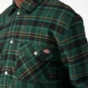 Veste-chemise en flanelle déperlante doublée de polaire Veste-chemise en flanelle déperlante doublée de polaire