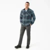 Veste-chemise en flanelle déperlante doublée de polaire Veste-chemise en flanelle déperlante doublée de polaire