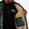 Veste-chemise en flanelle déperlante doublée de polaire Veste-chemise en flanelle déperlante doublée de polaire