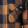 Veste-chemise en flanelle déperlante doublée de polaire Veste-chemise en flanelle déperlante doublée de polaire