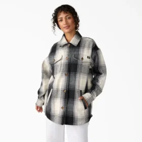 Veste-chemise en flanelle pour femme