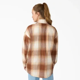 Veste-chemise en flanelle pour femme
