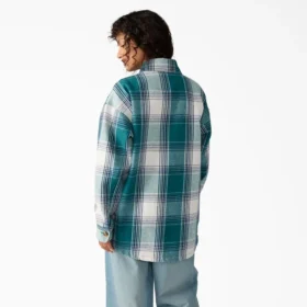 Veste-chemise en flanelle pour femme