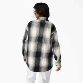 Veste-chemise en flanelle pour femme