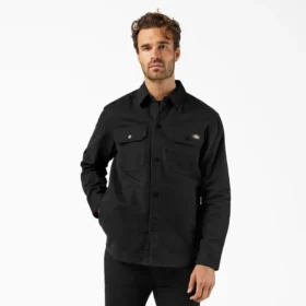 Veste-chemise en toile de coton