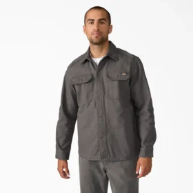 Veste-chemise en toile de coton