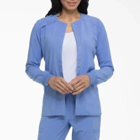 Veste de travail à boutons-pression Eds Essentials pour femme