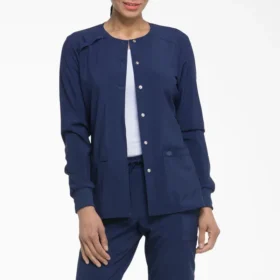 Veste de travail à boutons-pression Eds Essentials pour femme