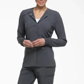 Veste de travail à boutons-pression Eds Essentials pour femme
