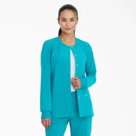 Veste de travail à boutons-pression Eds Essentials pour femme
