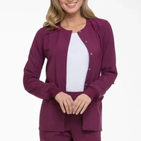 Veste de travail à boutons-pression Eds Essentials pour femme
