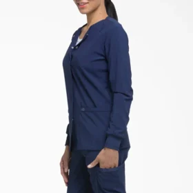 Veste de travail à boutons-pression Eds Essentials pour femme