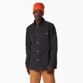 Veste de travail doublée en toile de coton délavée