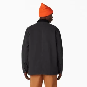 Veste de travail doublée en toile de coton délavée